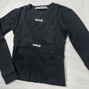 Alexander Wang layered knit top